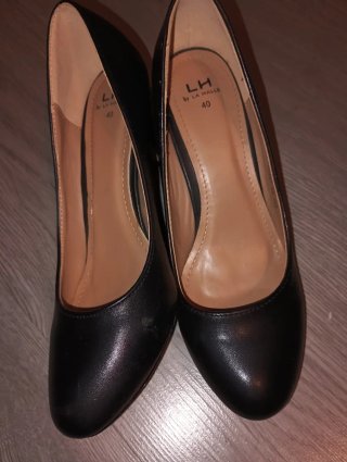 Zapatos de salón LH by La Halle negros talla 40