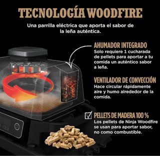 Barbacoa Ninja Woodfire 7 en 1 en garantia 17/8/28