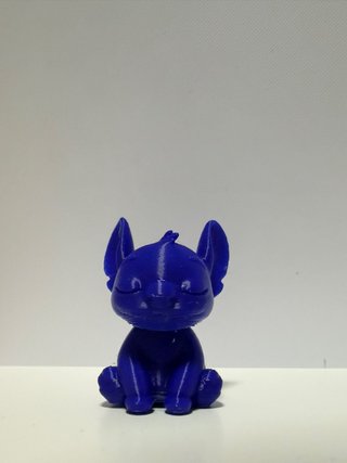 Mini figura Stitch 3D azul