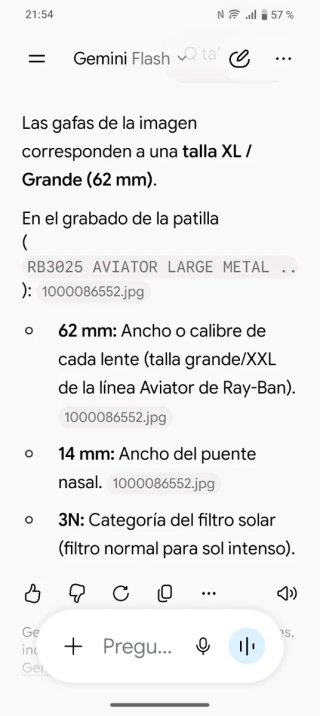Gafas de sol Ray-Ban Aviator Plata
