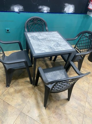 Mesa y sillas de exterior – Ideal para terraza, ja