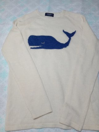 Jersey Pull&Bear ballena azul y blanco