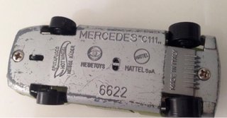 Mercedes C111 Mebetoys Mattel Sputafuoco Hot Wheel