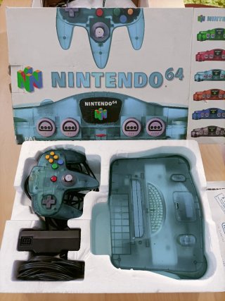 Consola Nintendo 64 Azul Transparente