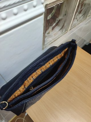 Bolso de mano azul