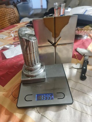Reloj Escultórico Vintage ARTB3 Columna Neoclásica