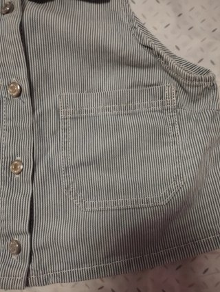 Pull&Bear Chaleco Rayas Azul Blanco