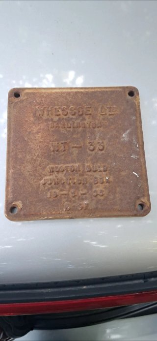 Placa hierro fundido WHESSOE LTD