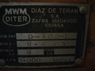 Motobomba MWM Dieter Diesel 9CV