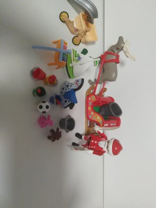 Lote Playmobil Trineo Papá Noel con juguetes