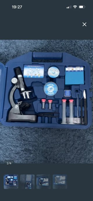 Microscopio infantil con accesorios