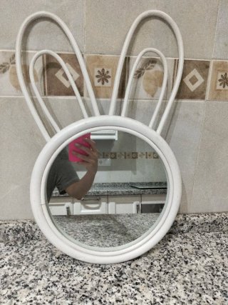 Espejo Zara Home Orejas Conejo Ratán