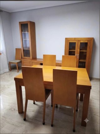 Comedor completo: mueble, mesa ext,mesita 6 silla