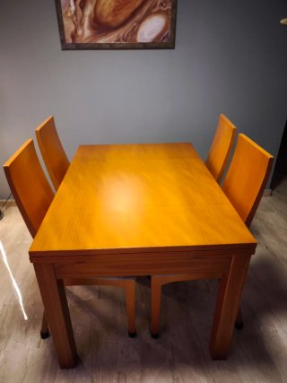 Comedor completo: mueble, mesa ext,mesita 6 silla