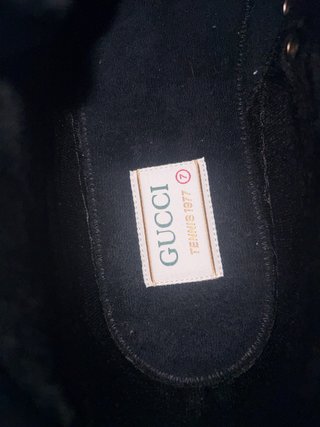 Zapatillas Gucci Negras y Rojas