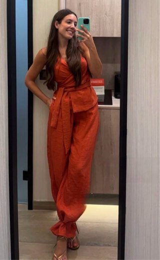 Conjunto chaleco y pantalón bombacho