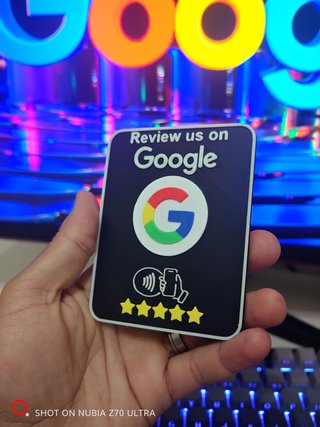 Placa NFC Google Avaliações Inteligente