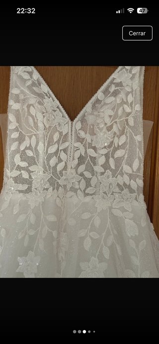 Vestido de fiesta o novia blanco
