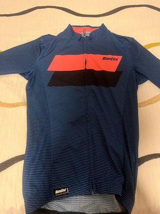 Maillot Santini Talla S Azul y Naranja