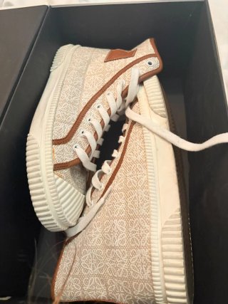 Zapatillas altas Loewe beige y marrón