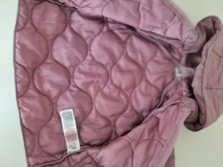 Chaqueta niña acolchada rosa 2 años