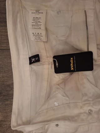 Pantalones campana blancos