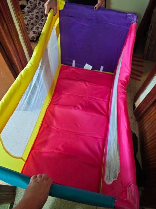 Cuna de viaje Asalvo multicolor