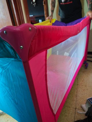 Cuna de viaje Asalvo multicolor
