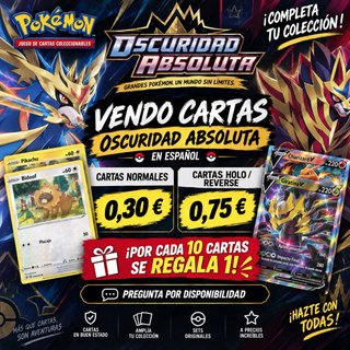 Carte Pokémon Oscurità Assoluta in Spagnolo