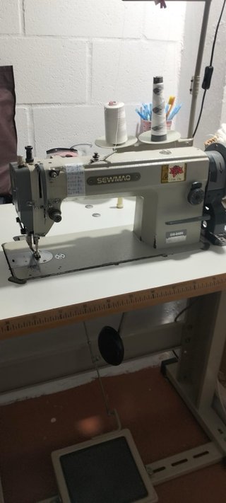 Máquina coser doble arrastre motor silencioso