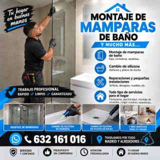 Mampara de baño y servicios para el hogar | Madrid