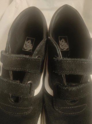 Zapatillas Vans Niño Velcro Negro