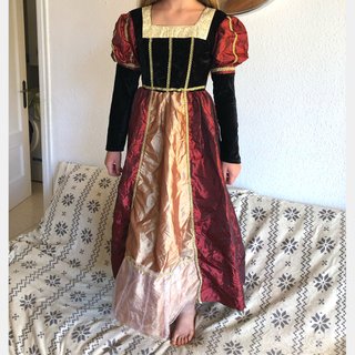 Disfraz princesa medieval 10-11 años largo 110 cm