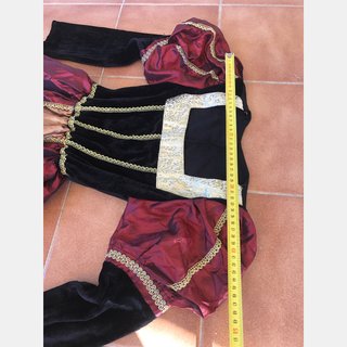 Disfraz princesa medieval 10-11 años largo 110 cm