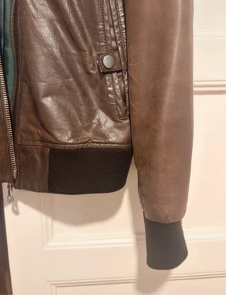 Chaqueta de piel Zara -S