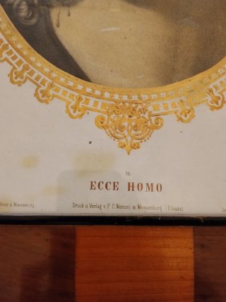 Lámina Antigua Ecce Homo