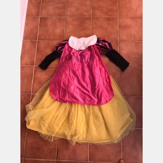 Disfraz Blancanieves niña 7 años largo 88 cm