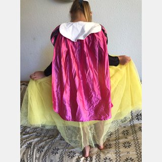 Disfraz Blancanieves niña 7 años largo 88 cm