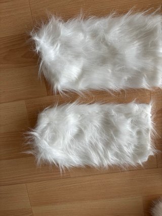 Disfraz esquiadora peluche blanco
