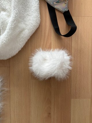 Disfraz esquiadora peluche blanco