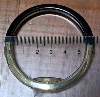 Reloj Mujer Pulsera Rígida Negro/Dorado