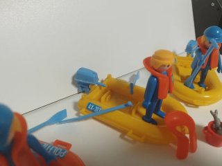 Lote Playmobil Lanchas Zodiac Pesca 3539 3491 3574