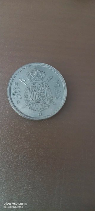 Moneda antigua 50 PTAS España