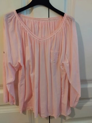Blusa rosa efecto descolorido