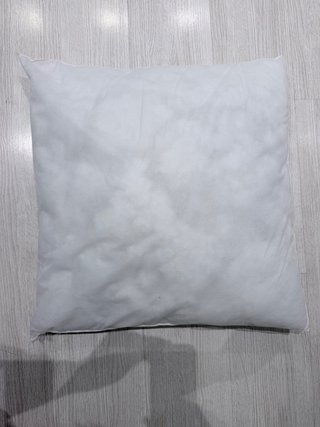 Cojín blanco mediano 55x55cm nuevo (2 unidades)