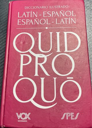 Diccionario latin-español y español-Latin