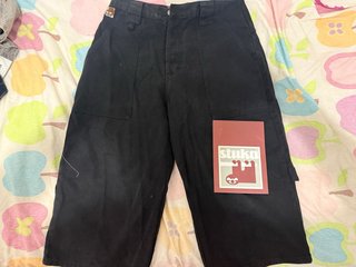 Bermudas Cargo Stuka Negras Talla W36