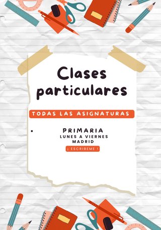 Clases particulares personalizadas!