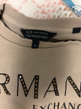 Fato de treino Armani Exchange bege e preto