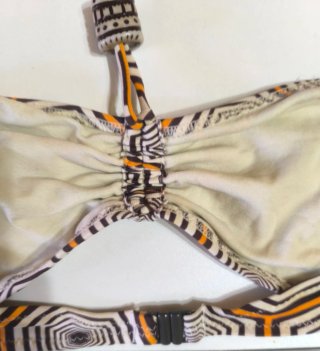 Bikini retro geométrico multicolor